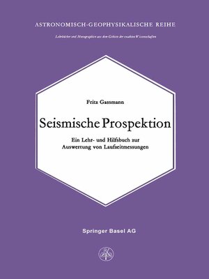 cover image of Seismische Prospektion